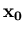 ${\mathbf{x}_0}$